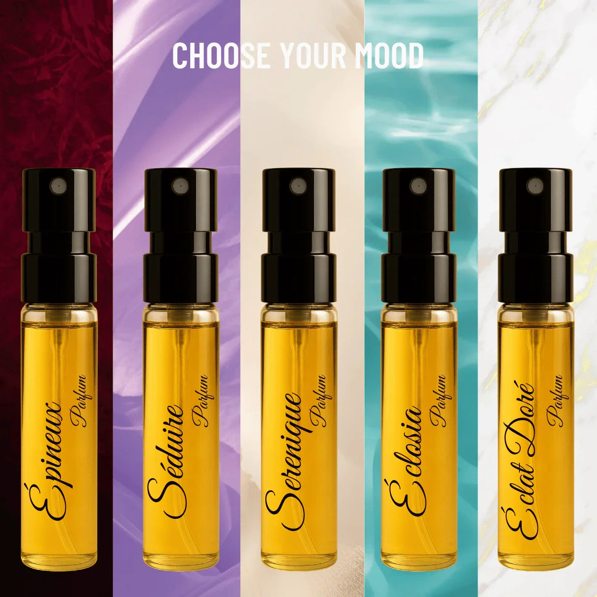 L’Atelier des Muses X | 10×3ml Unisex Designer Perfume Discovery Set | Collection of Floral, Woody, Seductive, Meditative Fragrances