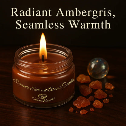 Elegante Extrait Aroma Candle | Luxury Arabic Oudh Soy Wax Candle – Up to 60 Hrs Burning Time