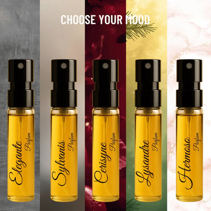 L’Atelier des Muses X | 10×3ml Unisex Designer Perfume Discovery Set | Collection of Floral, Woody, Seductive, Meditative Fragrances