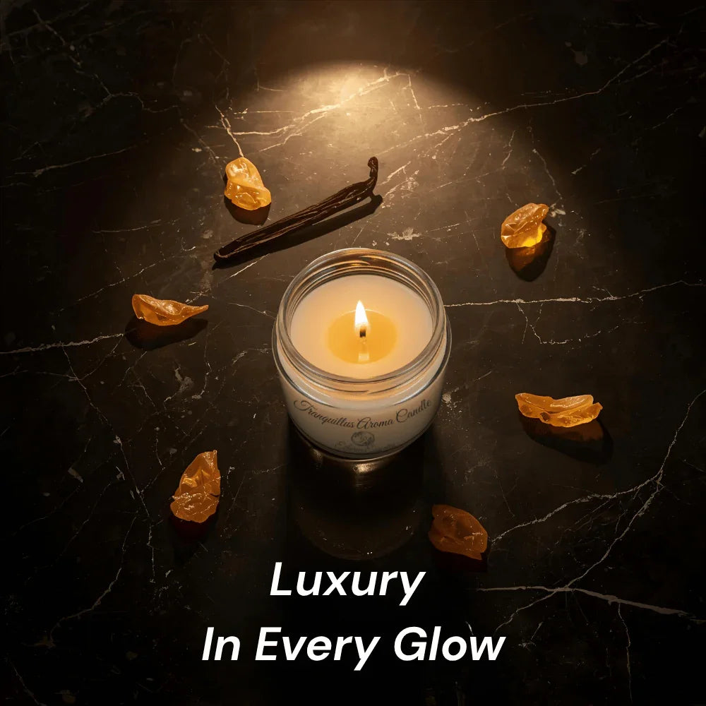 Tranquillus Aroma Candle | Luxury Meditative Soy Wax Candle – Up to 60 Hrs Burning Time