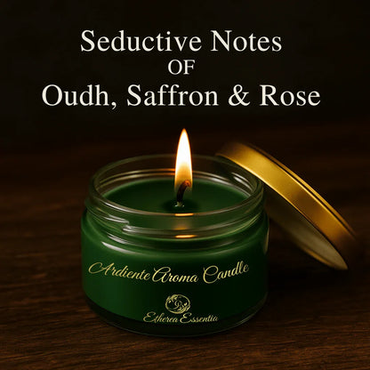 Ardiente Aroma Candle | Luxury Seductive Soy Wax Candle – Up to 60 Hrs Burning Time