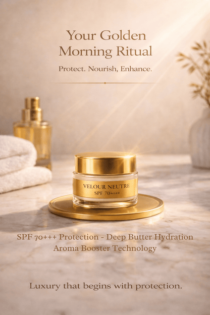 Velour Neutre Aroma Booster | India's First SPF 70 PA++++ Mineral Gel Sunscreen, Moisturizer & Aroma Booster | Science-Backed Protection, Botanical-Led