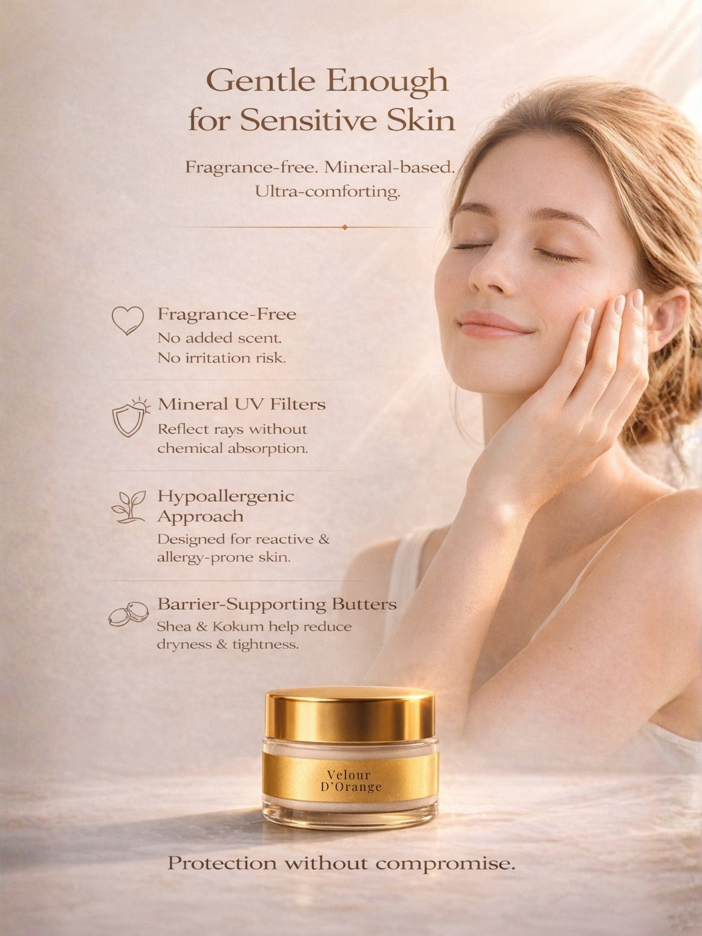 Velour d’Orange| India's First Orange & Bergamot SPF 70 PA++++ Mineral Gel Sunscreen, Moisturizer & Aroma Booster | Sunscreen & Moisturizer | Science-Backed Protection, Botanical-Led