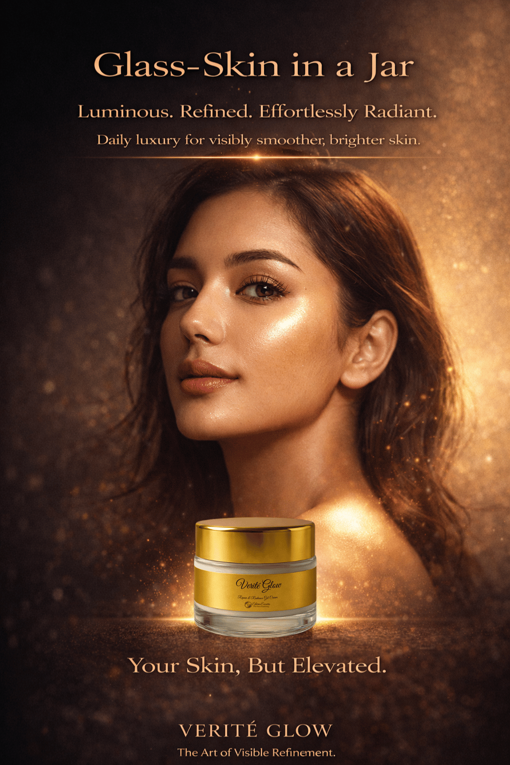 Verité Glow Gotu Kola Anti-Aging Gel Cream | Formulated with 27+ Science Backed Clinical Actives & Powered by Botanical Wisdom