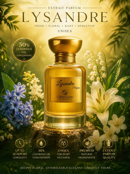 Lysandre Unisex Extrait Parfum | Fresh, Floral, Silky, Seductive, Long-Lasting Unisex Parfum | 50% Luxurious Oil Concentrate | Better Than G Envy worth Rs 48,955/100ml