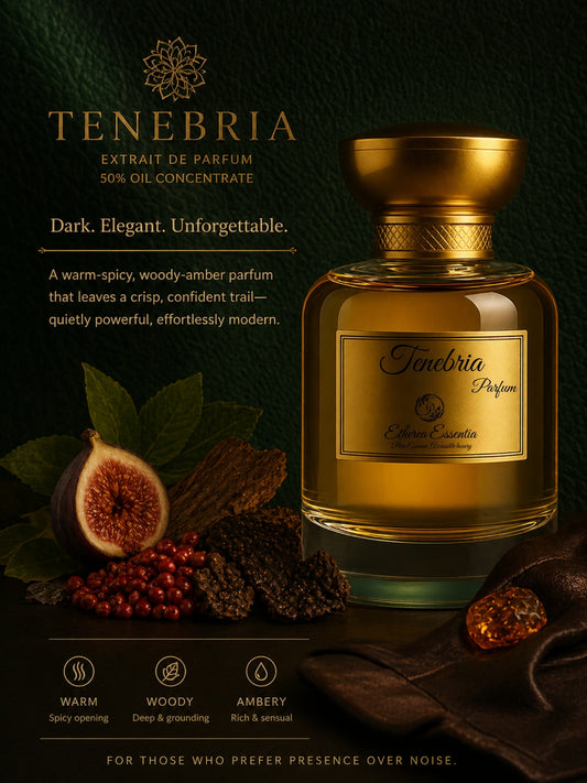 Tenebria Unisex Perfume | Warm, Spicy, Woody, Earthy, Seductive, Long-Lasting Unisex Parfum | 50% Luxurious Oil Concentrate | Better Than Patchouli Ardent worth Rs 18,900