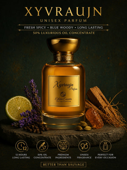 Xyvraujn Unisex Perfume | Fresh Woody, Long-Lasting Unisex Parfum | 50% Luxurious Oil Concentrate | Better Than Sauvage worth Rs 14,200/100ml