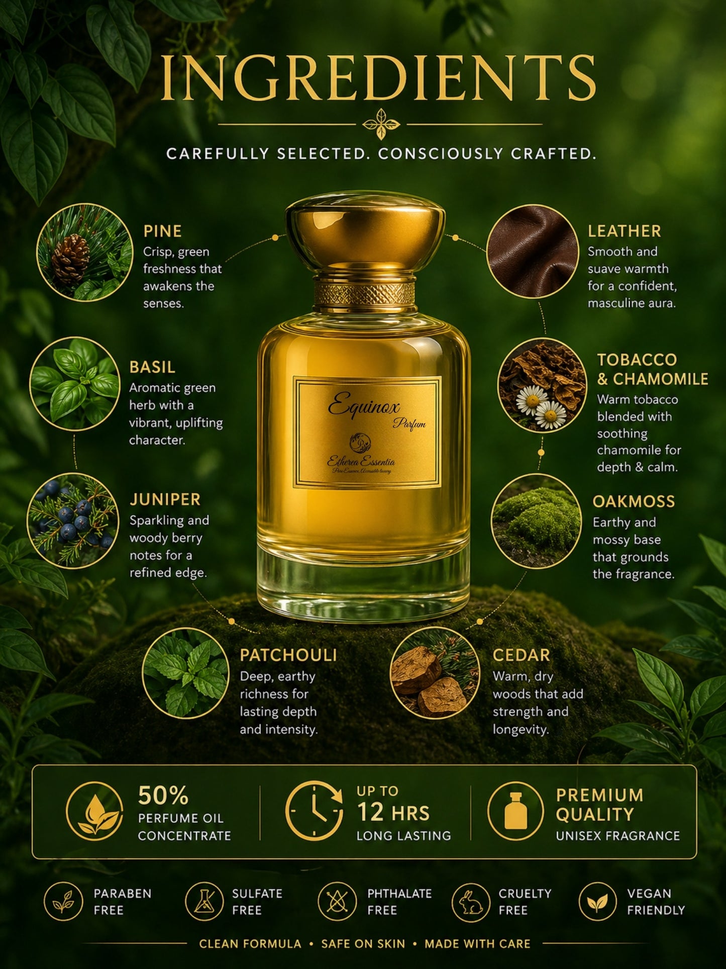 Equinox Unisex Perfume | Fruity, Spiritual, Calm, Warm, Forest Breeze, Long-Lasting Unisex Parfum | 50% Luxurious Oil Concentrate | Better Than Polo Black worth Rs 7,550/125ml