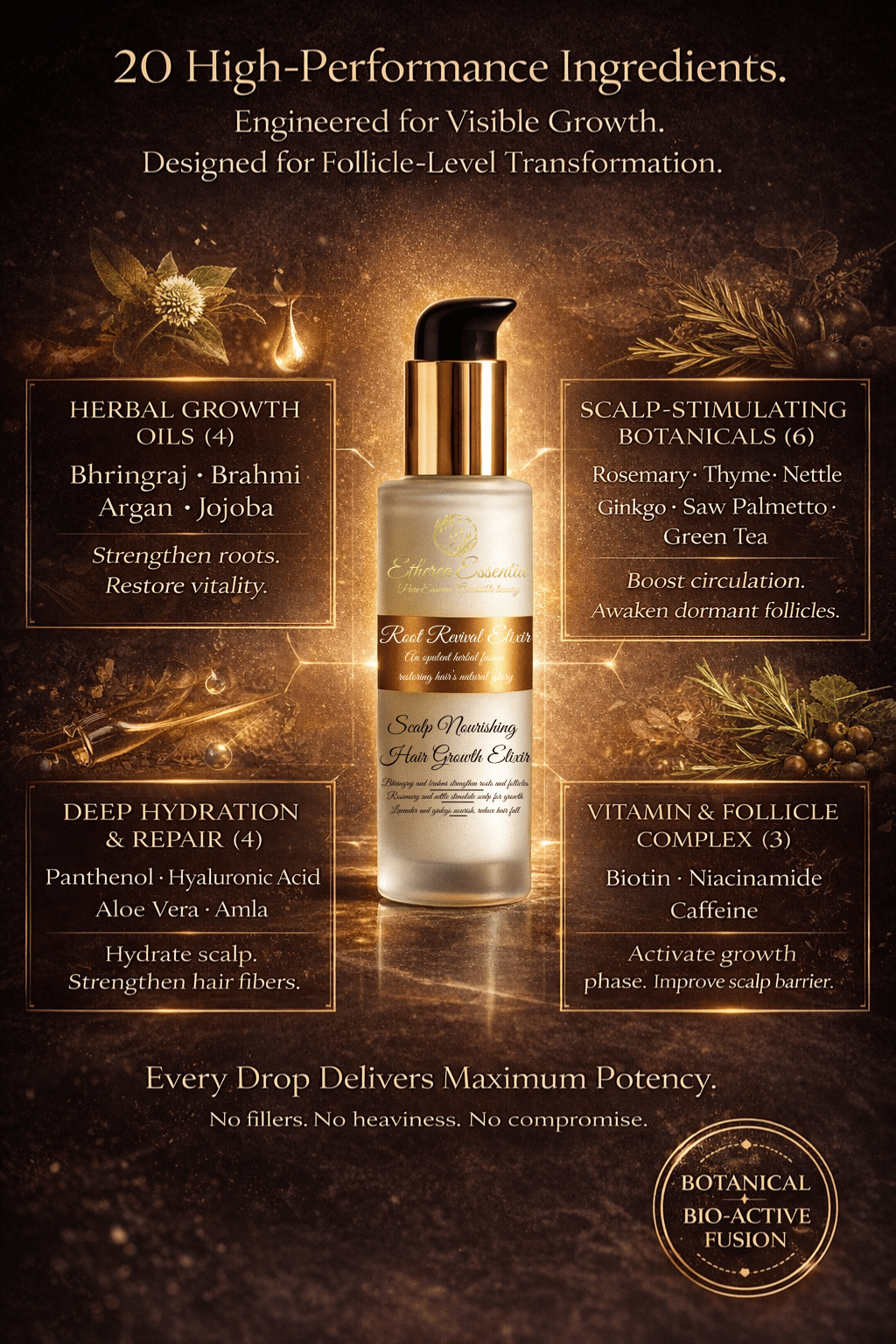 Root Revival Elixir | Precision-Engineered Hair Growth & Scalp Therapy Serum