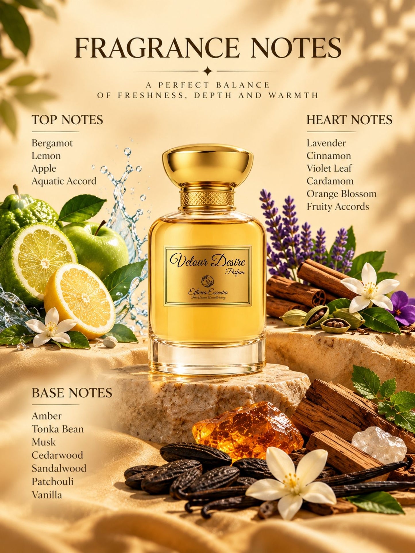 Velour Desire Unisex Extrait De Parfum | Fresh, Aquatic, Confident & Irresistible Perfume | 50% Luxurious Oil Concentrate | Better Than Hawas Worth ₹3,800