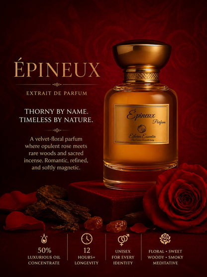 Épineux Unisex Perfume | Floral, Sweet, Meditative, Magnetic, Seductive, Long-Lasting Unisex Parfum | 50% Luxurious Oil Concentrate | Better Than LL Rose 31 worth Rs 25,146/100ml