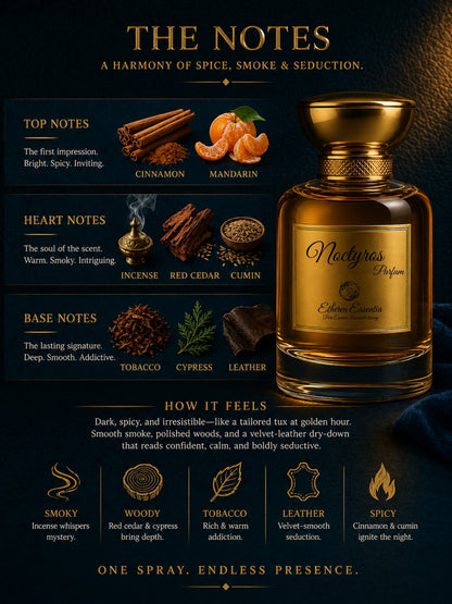 Noctyros Unisex Perfume | Mysterious, Seductive, Warm, Spicy Fresh, Long-Lasting Unisex Parfum | 50% Luxurious Oil Concentrate | Better Than AZ Wanted by Night worth Rs 7,550/100ml