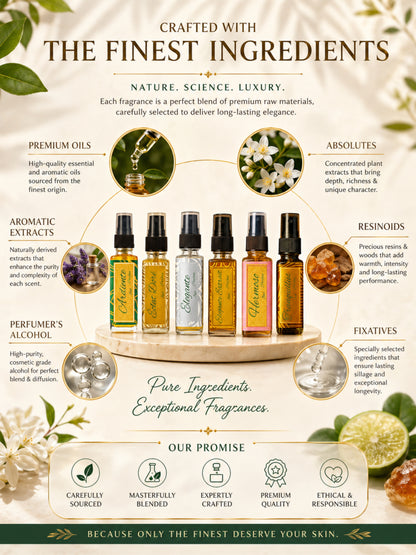 Luxe Discovery Pack | 6x8ml Premium Perfume Set – Find Your Signature Scent | Try For Free | 50% Luxurious Oil Concentrate | Better Than International Designer Fragrances