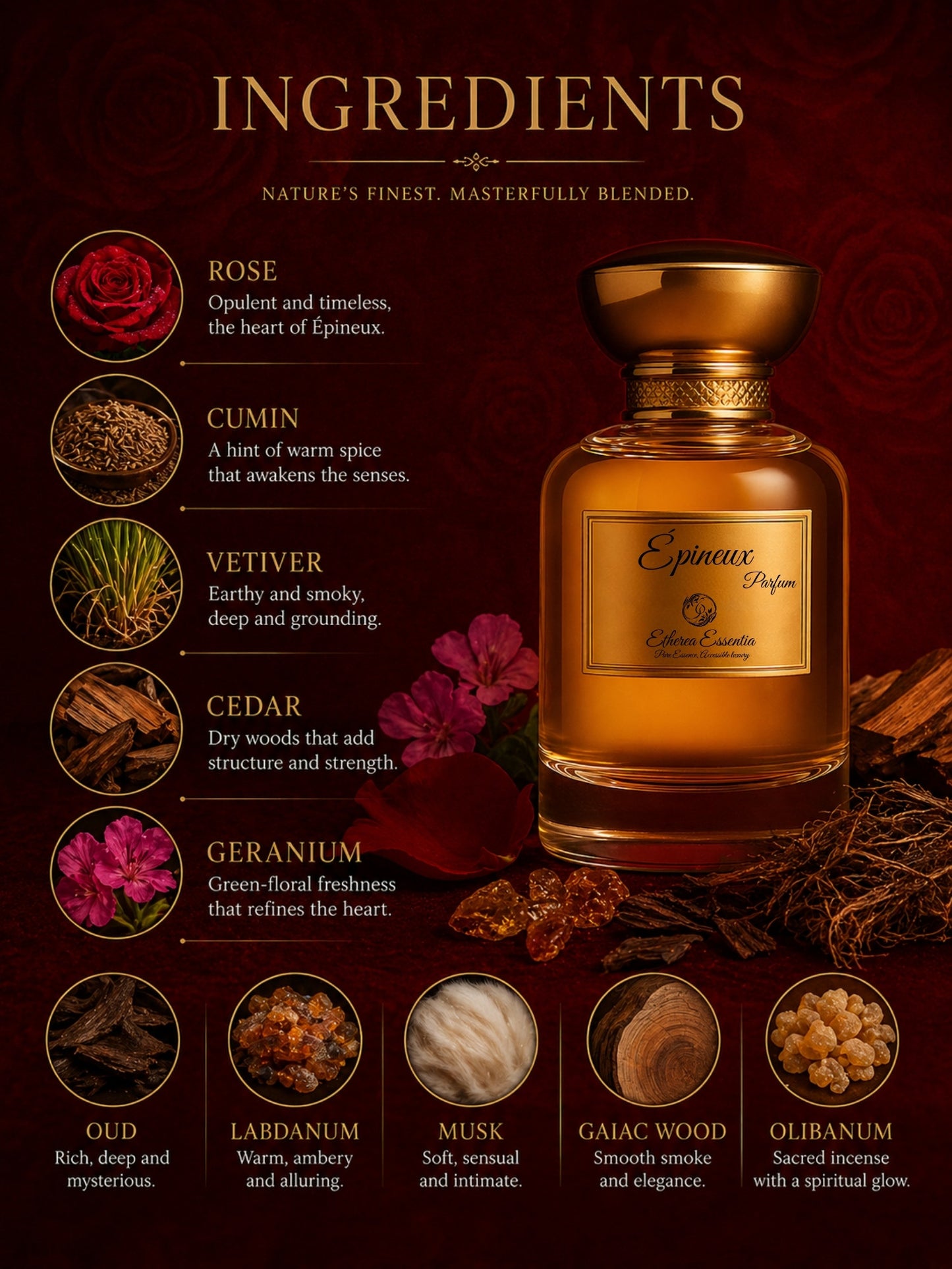 Épineux Unisex Perfume | Floral, Sweet, Meditative, Magnetic, Seductive, Long-Lasting Unisex Parfum | 50% Luxurious Oil Concentrate | Better Than LL Rose 31 worth Rs 25,146/100ml