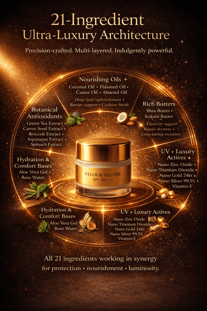 Velour Neutre Aroma Booster | India's First SPF 70 PA++++ Mineral Gel Sunscreen, Moisturizer & Aroma Booster | Science-Backed Protection, Botanical-Led