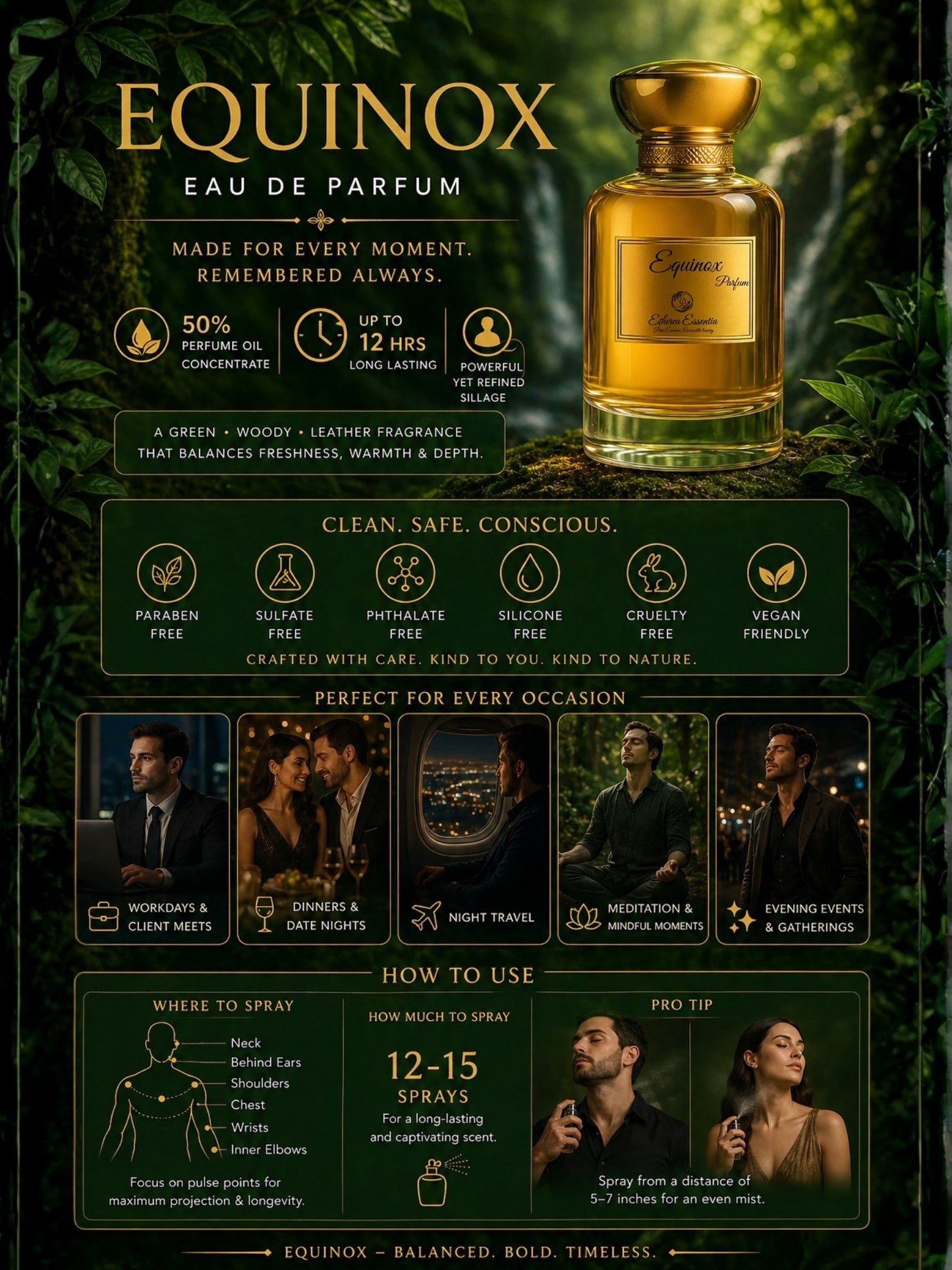 Equinox Unisex Perfume | Fruity, Spiritual, Calm, Warm, Forest Breeze, Long-Lasting Unisex Parfum | 50% Luxurious Oil Concentrate | Better Than Polo Black worth Rs 7,550/125ml