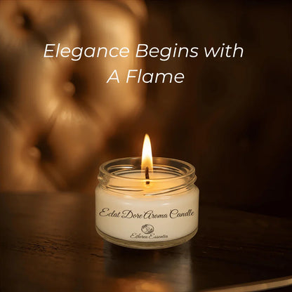 Éclat Doré Aroma Candle | Luxury Seductive Soy Wax Candle – Up to 60 Hrs Burning Time