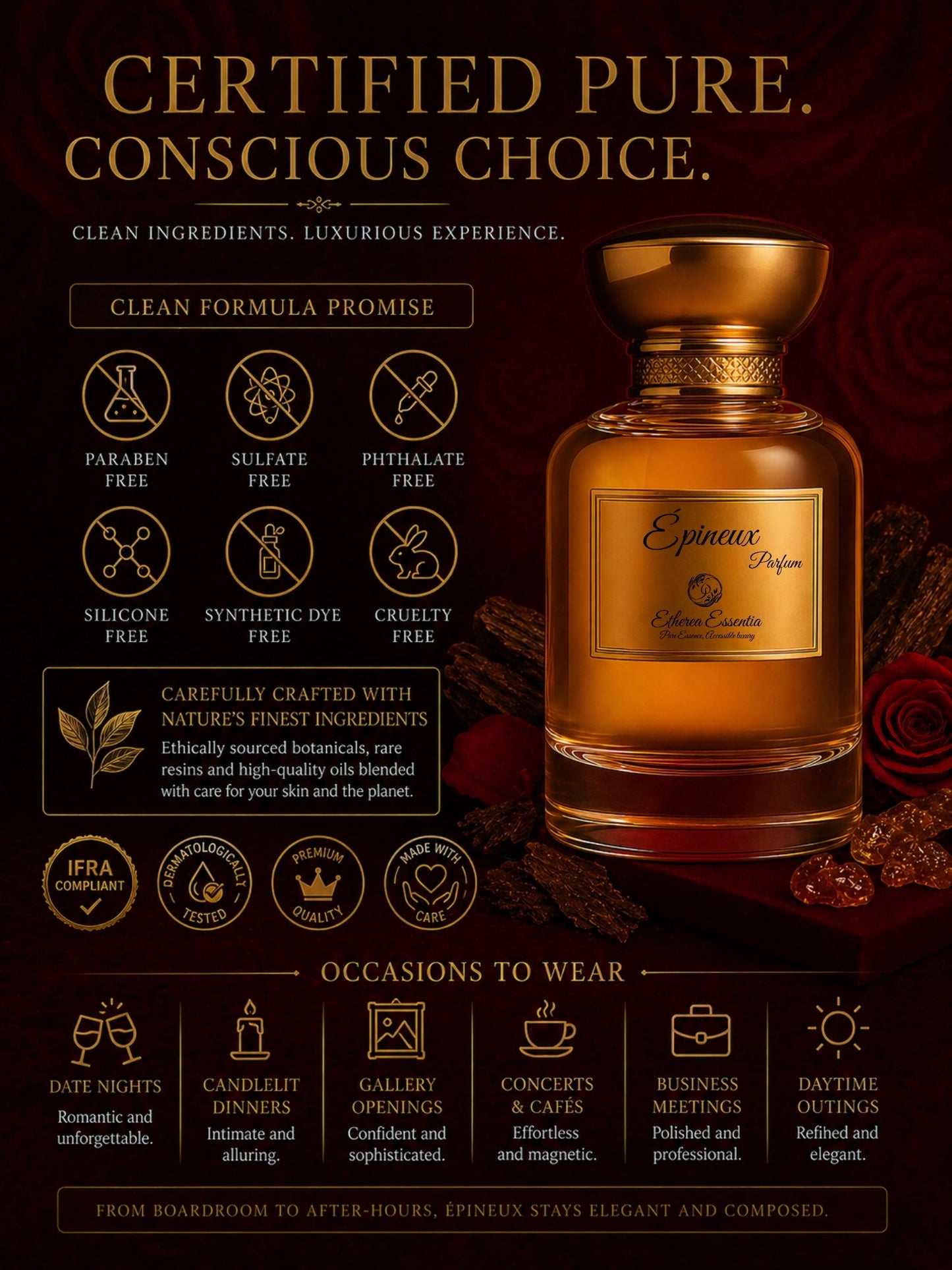 Épineux Unisex Perfume | Floral, Sweet, Meditative, Magnetic, Seductive, Long-Lasting Unisex Parfum | 50% Luxurious Oil Concentrate | Better Than LL Rose 31 worth Rs 25,146/100ml