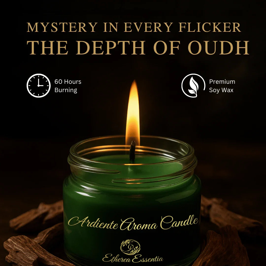 Ardiente Aroma Candle | Luxury Seductive Soy Wax Candle – Up to 60 Hrs Burning Time