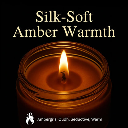 Elegante Extrait Aroma Candle | Luxury Arabic Oudh Soy Wax Candle – Up to 60 Hrs Burning Time