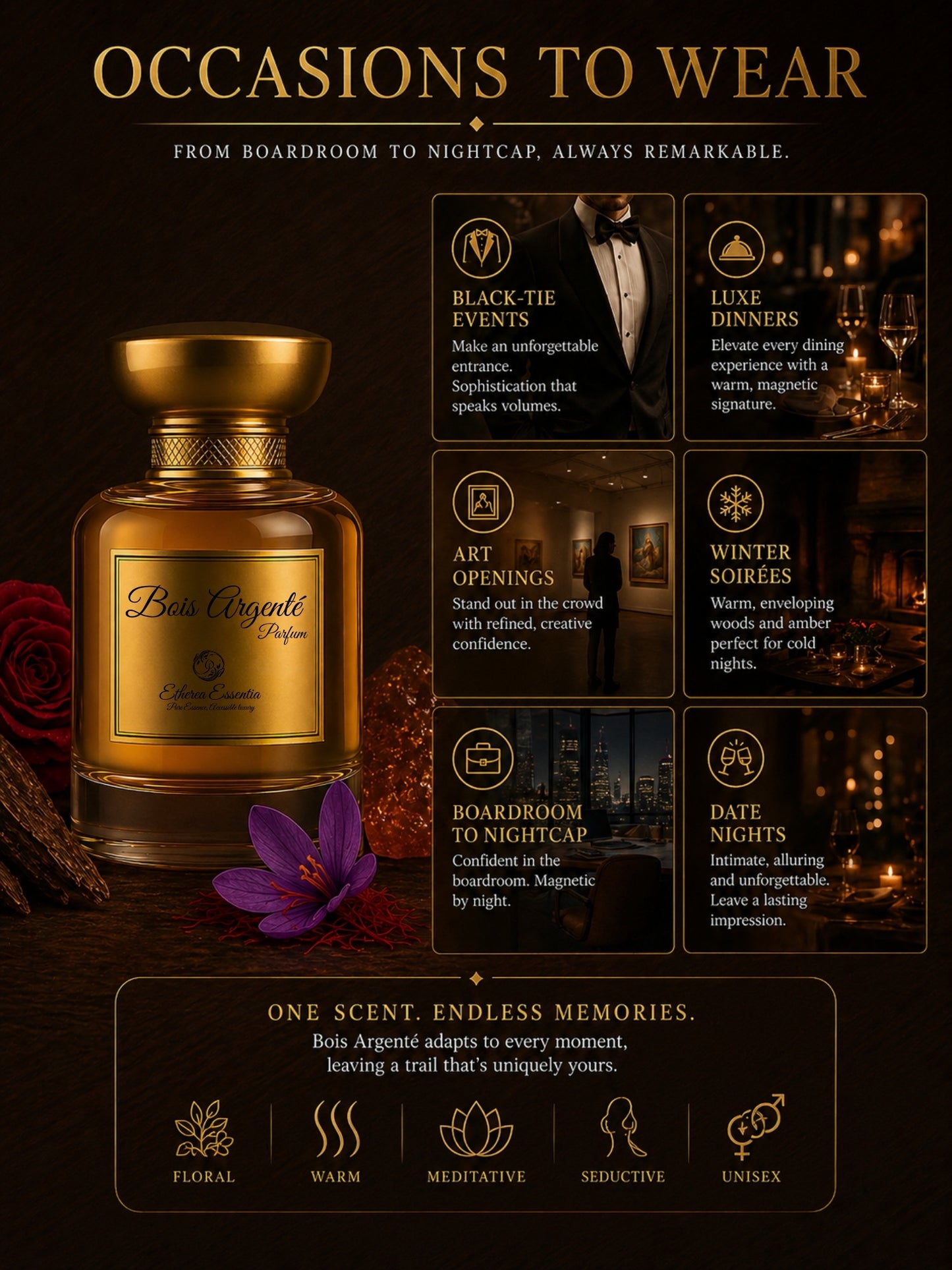 Bois Argenté Unisex Perfume | Floral, Warm, Meditative, Seductive, Long-Lasting Unisex Parfum | 50% Luxurious Oil Concentrate | Better Than Guilty Intense worth Rs14,500