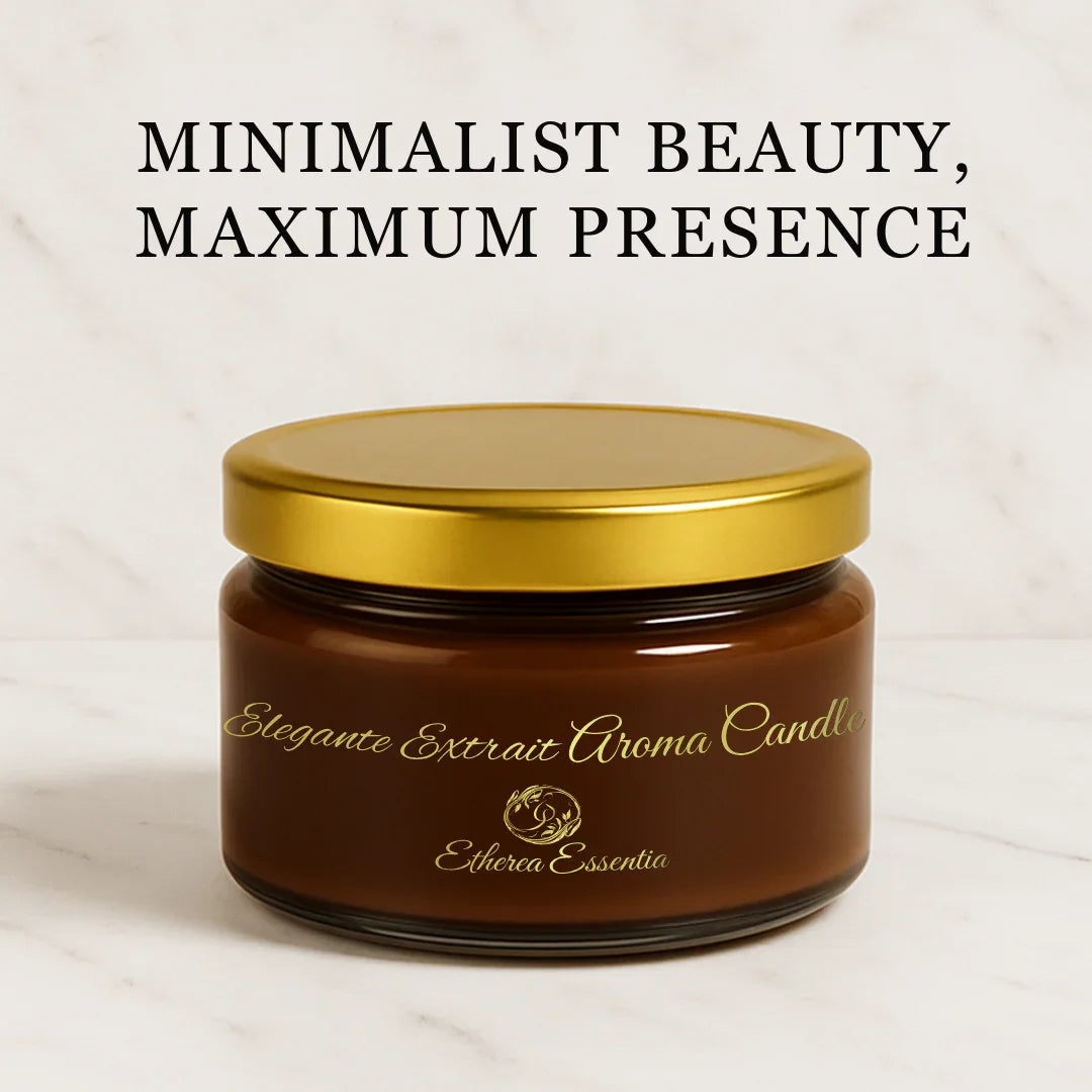 Elegante Extrait Aroma Candle | Luxury Arabic Oudh Soy Wax Candle – Up to 60 Hrs Burning Time