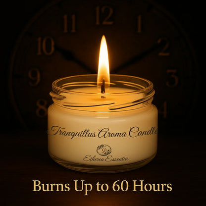 Tranquillus Aroma Candle | Luxury Meditative Soy Wax Candle – Up to 60 Hrs Burning Time