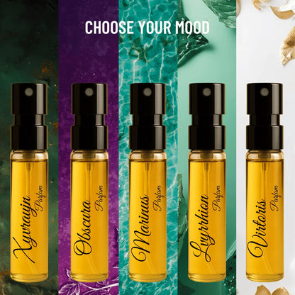 Édition Altair X | 10×3ml Designer Perfume Discovery Set | Collection of Aquatic, Woody, Seductive, Meditative Fragrances