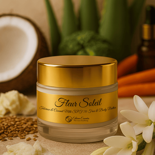 Fleur Soleil Tuberose & Coconut Milk SPF 70++++ Face & Body Butter | Sunscreen & Moisturizer