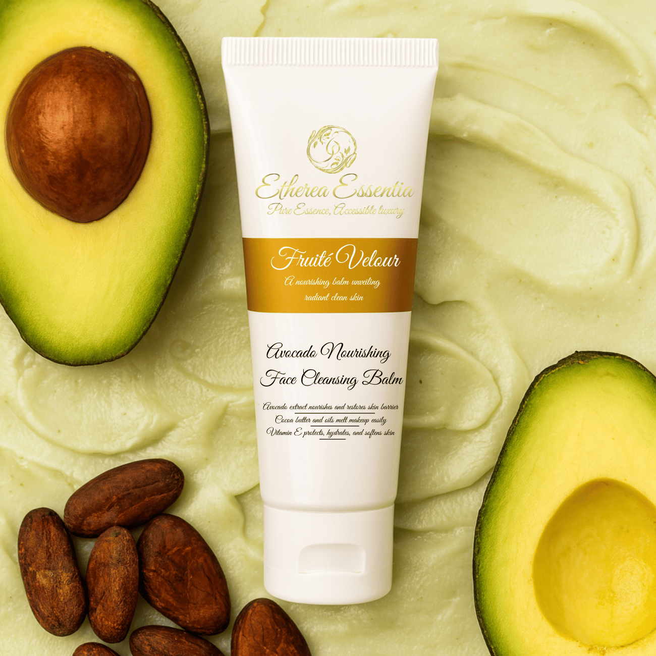 Fruité Velour Avocado Cleansing Balm – Makeup & Sunscreen Melting Face Cleanser