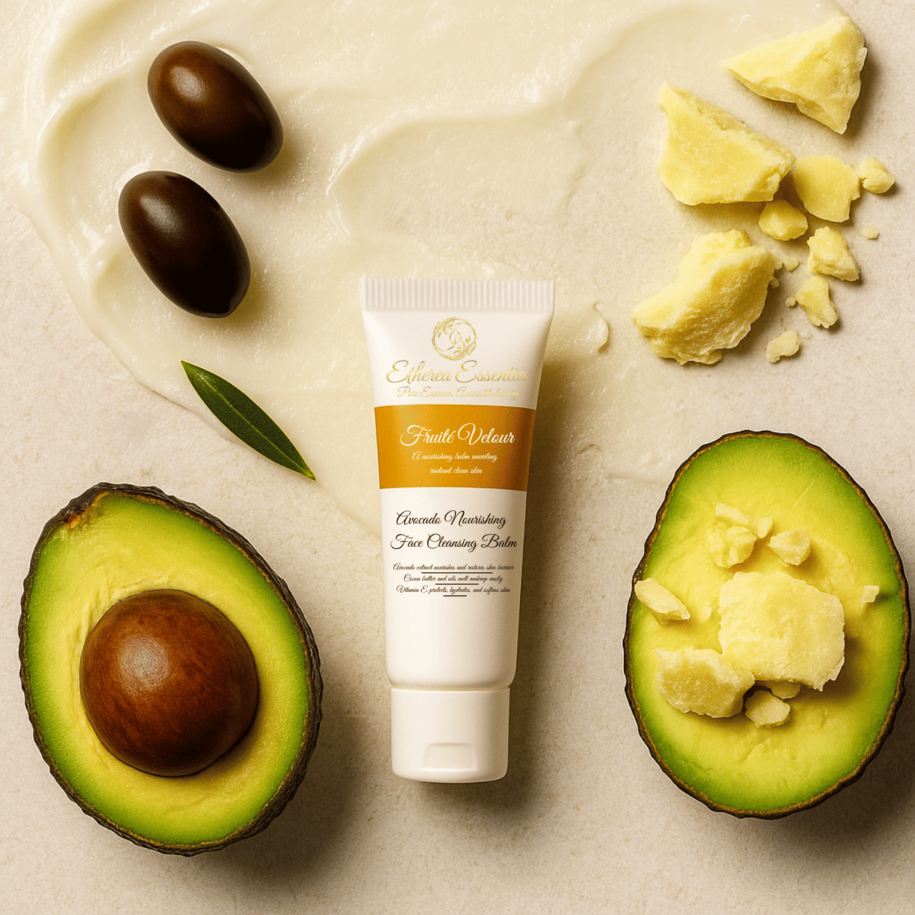 Fruité Velour Avocado Cleansing Balm – Makeup & Sunscreen Melting Face Cleanser