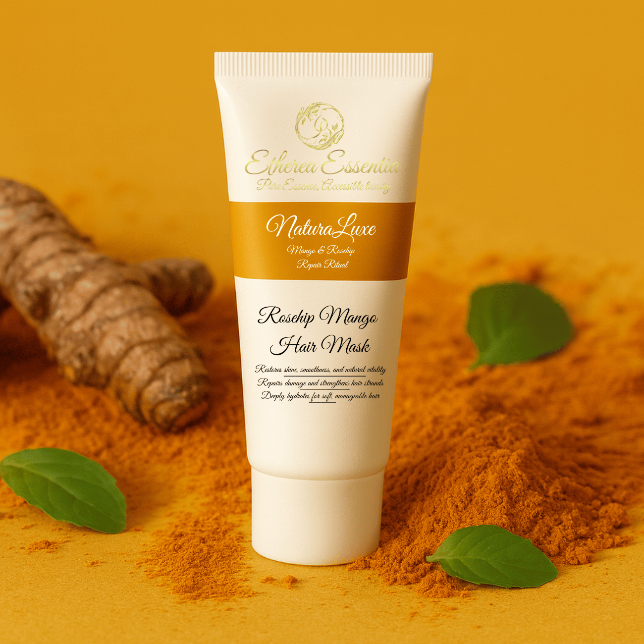 NaturaLuxe Hair Rosehip Mango Hair Mask | Deep Repair, Intense Nourishment & Silky Shine