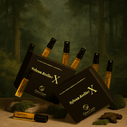 Sylvan Atelier X Mystery Box | 10×3ml Unisex Designer Perfume Discovery Set | Collection of Spicy, Aquatic, Floral, Woody, Earthy Fragrances