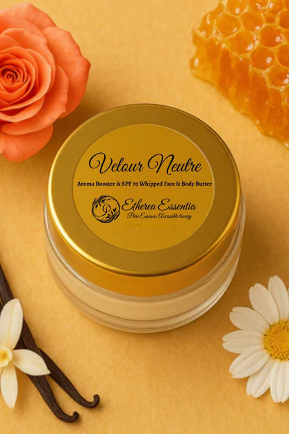 Velour Neutre Aroma Booster | India's First SPF 70 PA++++ Mineral Gel Sunscreen, Moisturizer & Aroma Booster | Science-Backed Protection, Botanical-Led