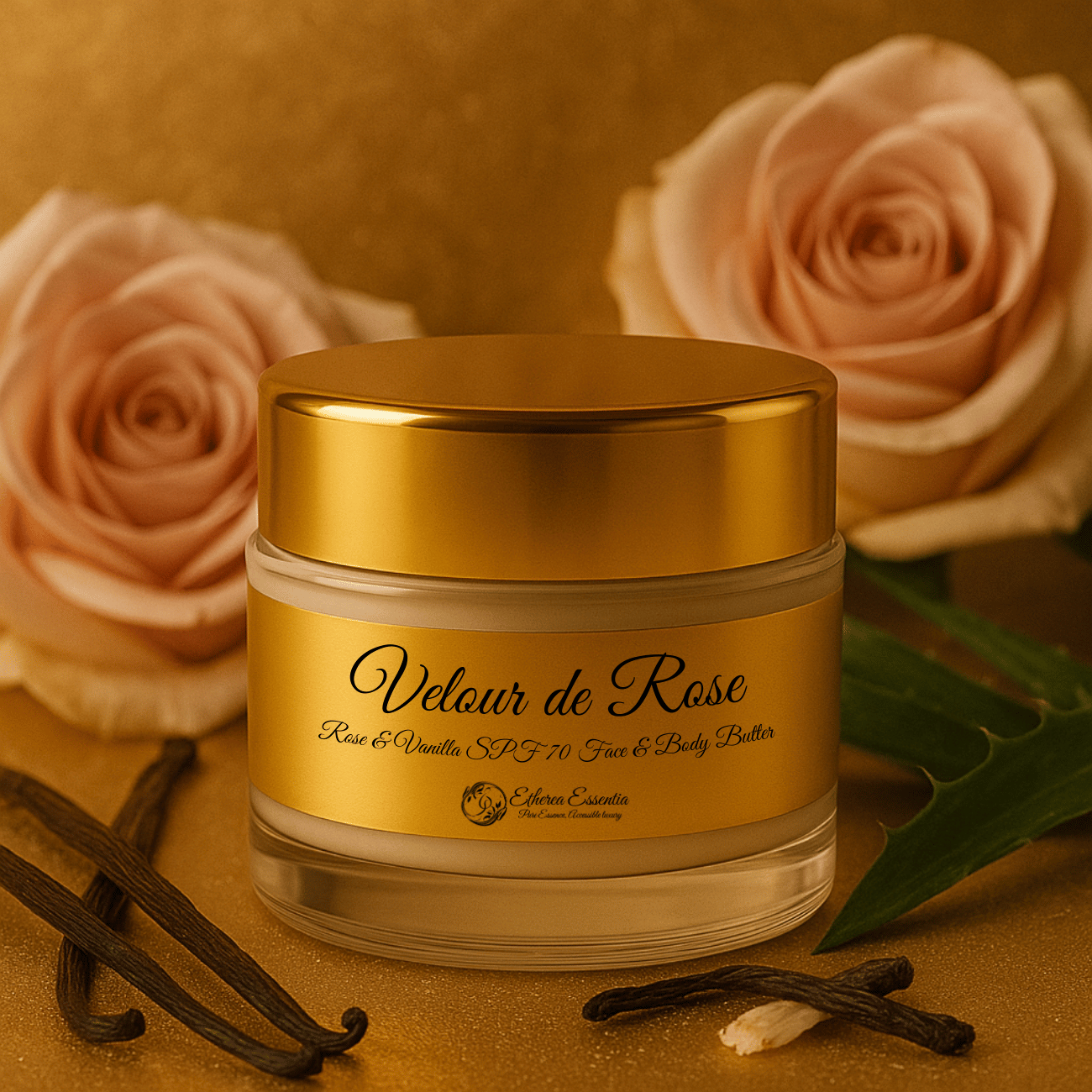 Velour de Rose Rose & Vanilla SPF 70++++ Face & Body Butter | Sunscreen & Moisturizer